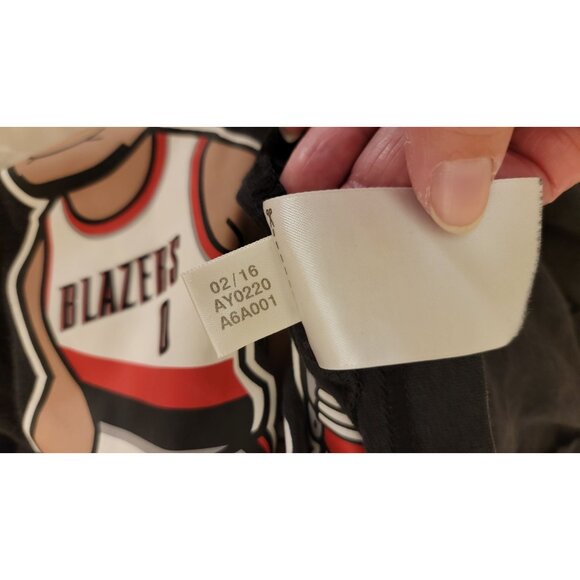 Adidas NBA Damian Lillard Blazers Graphic T-Shirt - Mens Medium 2016 - Picture 6 of 6
